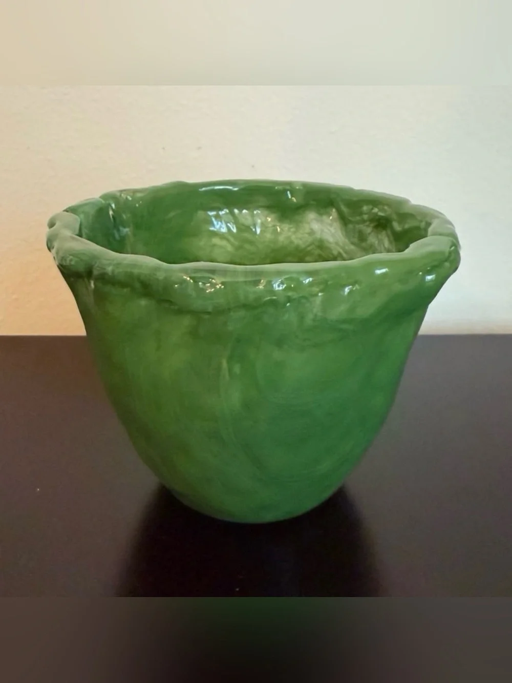 Small Green Glass Vase
